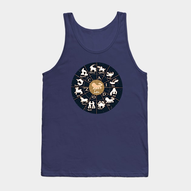 Leo, Zodiac, Astrology, Horoscope, Stars, Sun-and-moon. Birthday, Valentines-day, Holidays, Tank Top by PrintedDreams